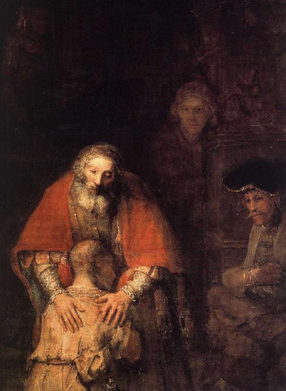 REMBRANDT Harmenszoon van Rijn The Return of the Prodigal Son (detail) Germany oil painting art